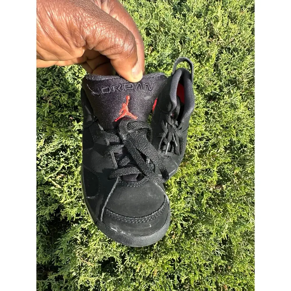 Nike Air Jordan 6 Retro Toddler Boy‎ Athletic Shoes Size 10 Black